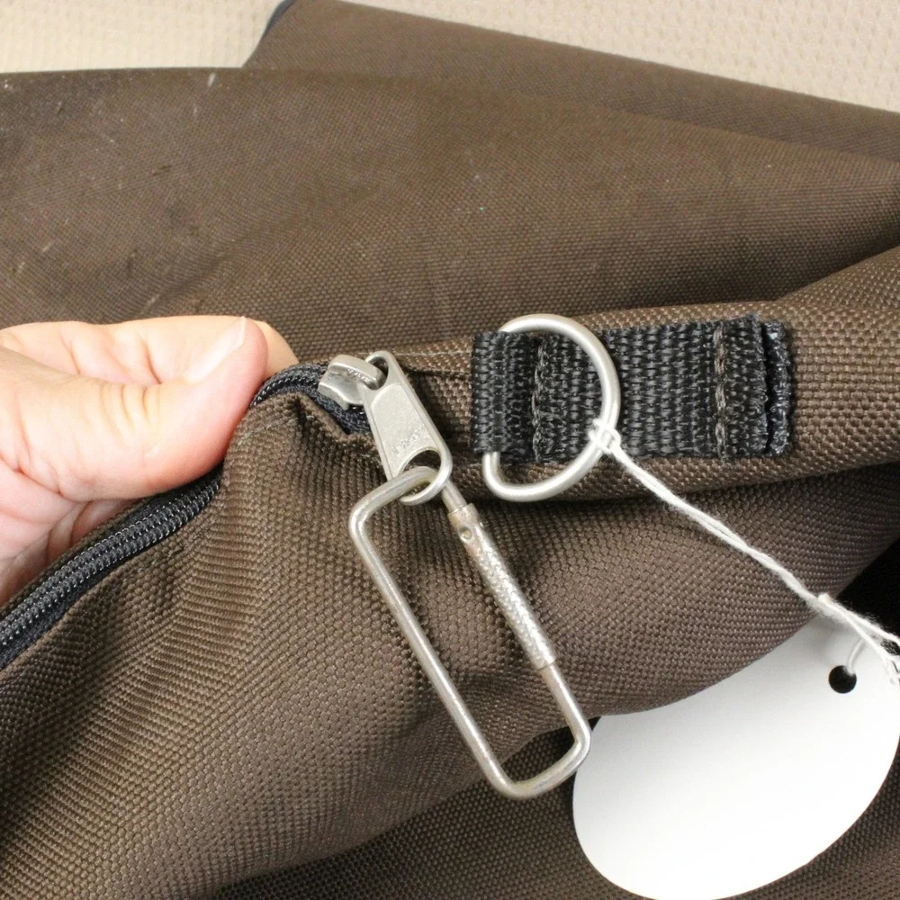 Golf Club Travel Bag Canvas Padded Lightweight Brown Soft Shell Case